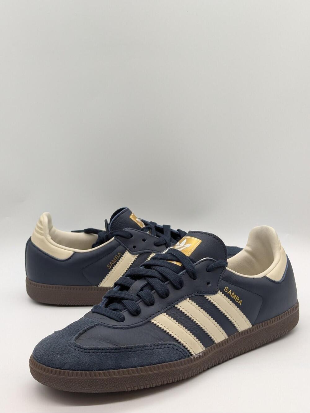 Adidas Originals Samba OG Night Navy Cream Shoes ID2056 Mens 8.5 / Women's 9.5